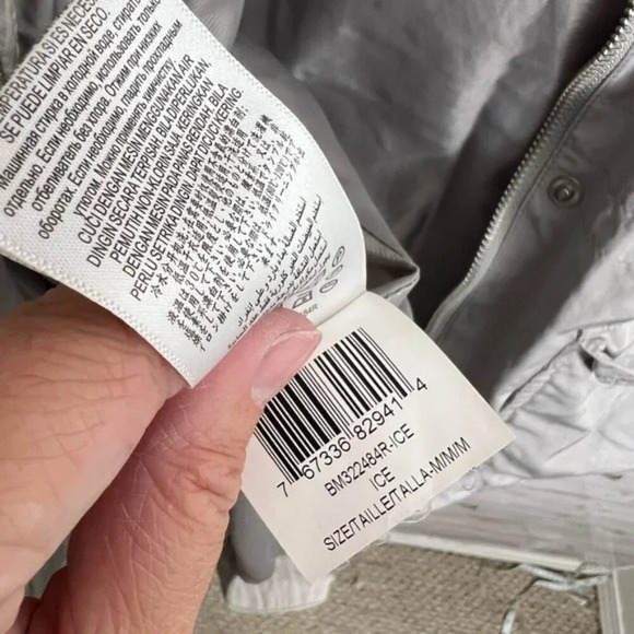 BCBGMAXAZRIA Women's Gray Ice Brooke Anorak Full Zip  Hooded Jacket Medium - Picture 9 of 9
